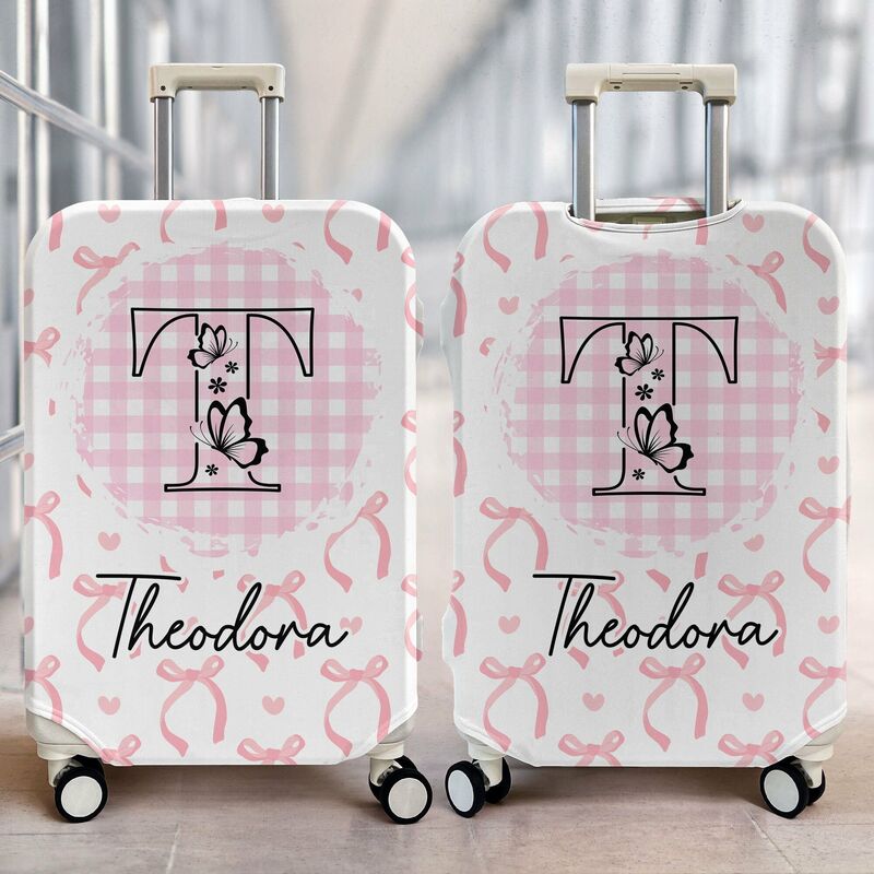 Personalized Luggage Cover with Customized Letters and Names Gift for Friends