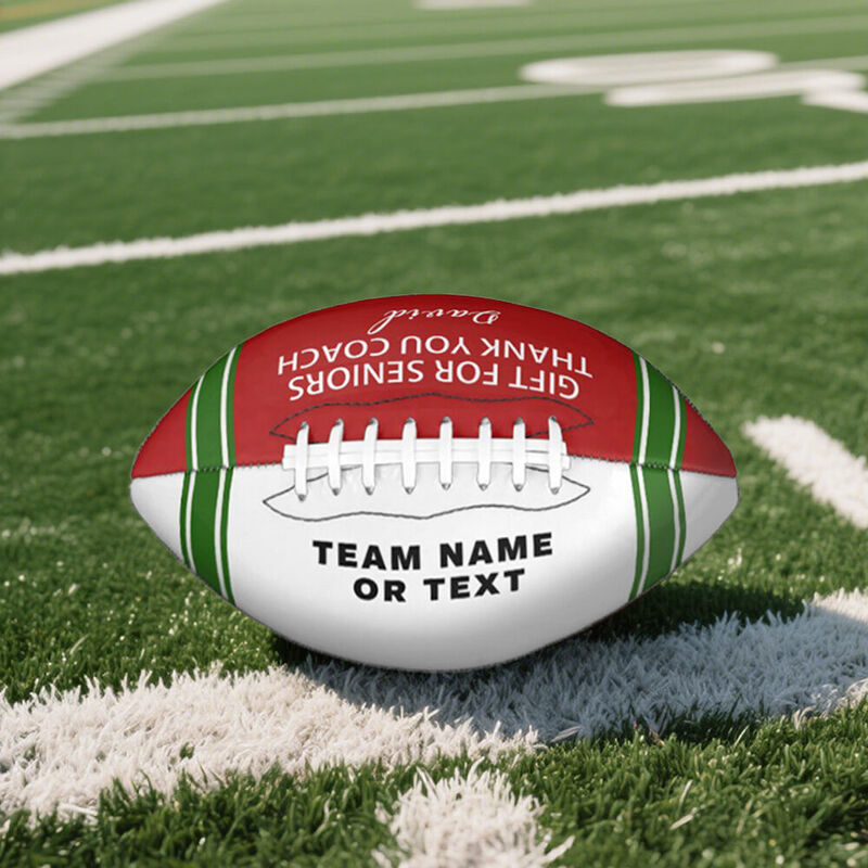 Customize Footballs Add Photos and Text to Personalize Gifts as Back-to-School Gifts for Coaches
