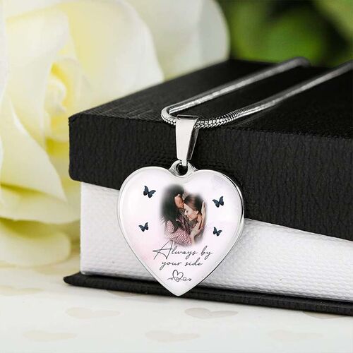 "Always By Your Side" Custom Photo Necklace