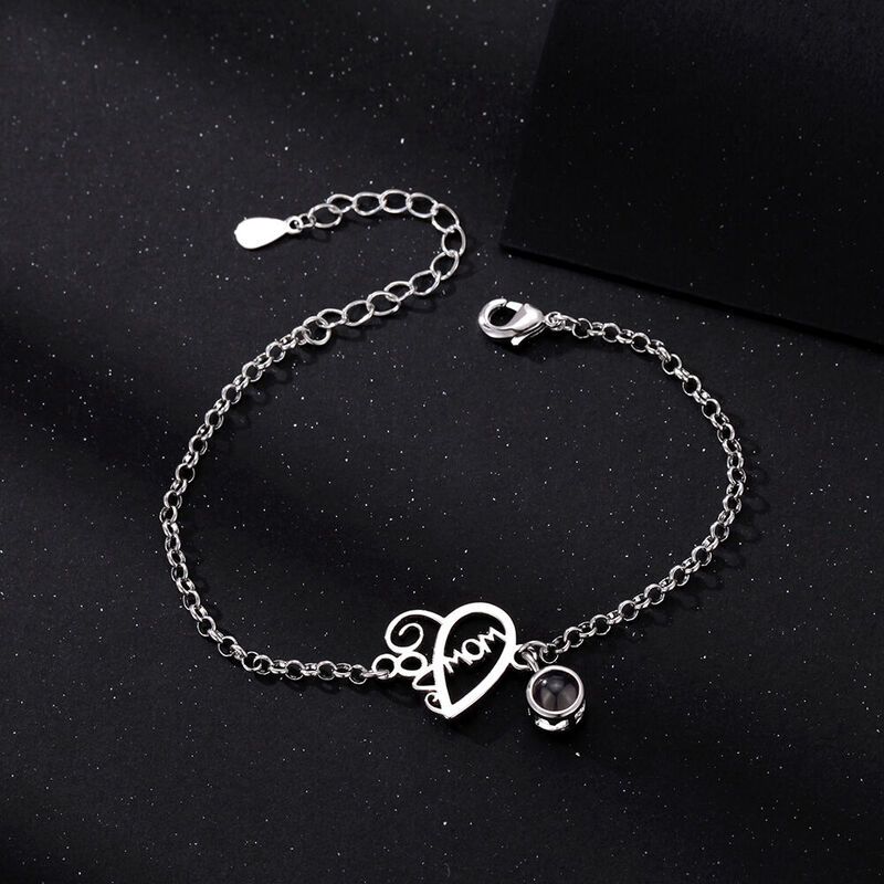 Personalized Projection Picture Bracelet With Mom Warm Mother's Day Gift