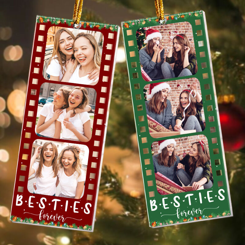 Adornos navideños personalizados Fotos personalizadas Regalos especiales para mejores amigas