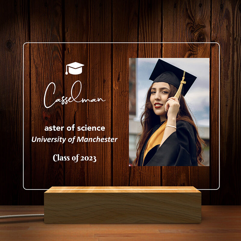 Personalized Picture Night Light Creative Gift for Graduation