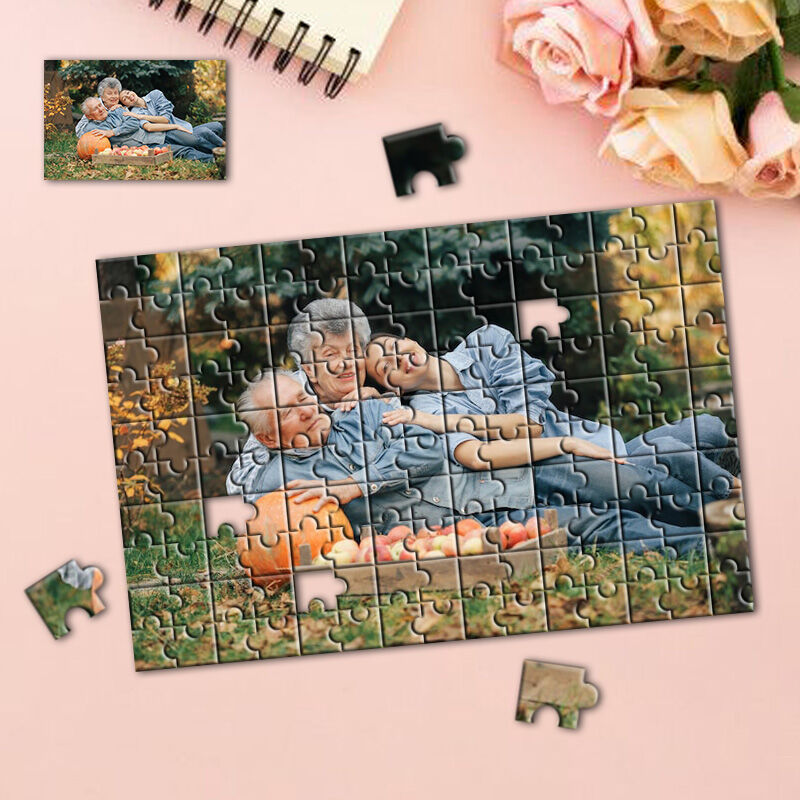 Personalized Photo Puzzle Wonderful Gift for Grandparents