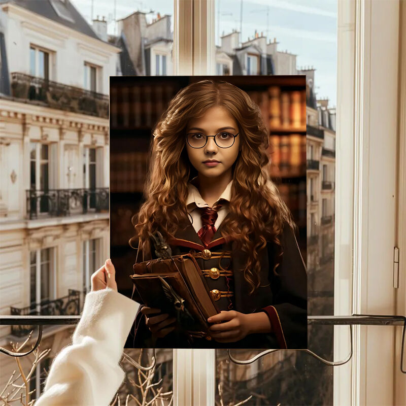 Personalized Wizard Portraits with Custom Face Swap Lovely Present for Kids