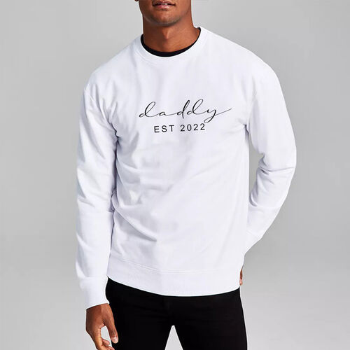 Personalized Engravable Sweatshirt Stylish Present for Father