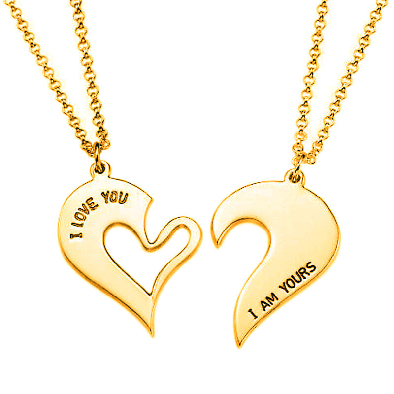 "Interlock Our Love" Heart Shape Necklace for Couples