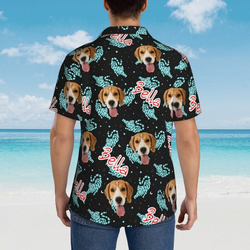 Camisa Hawaiana con Foto Personalizada Unisex Regalo para Amantes de las Mascotas