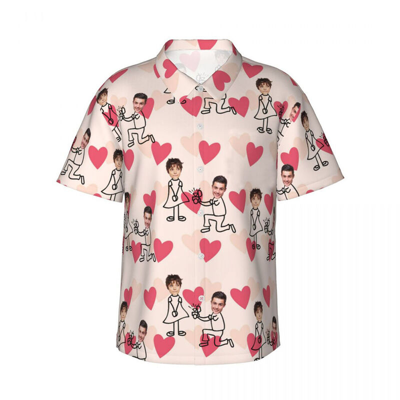 Camisas Personalizadas con Fotos de Pareja Adecuadas para Escenas de Propuesta