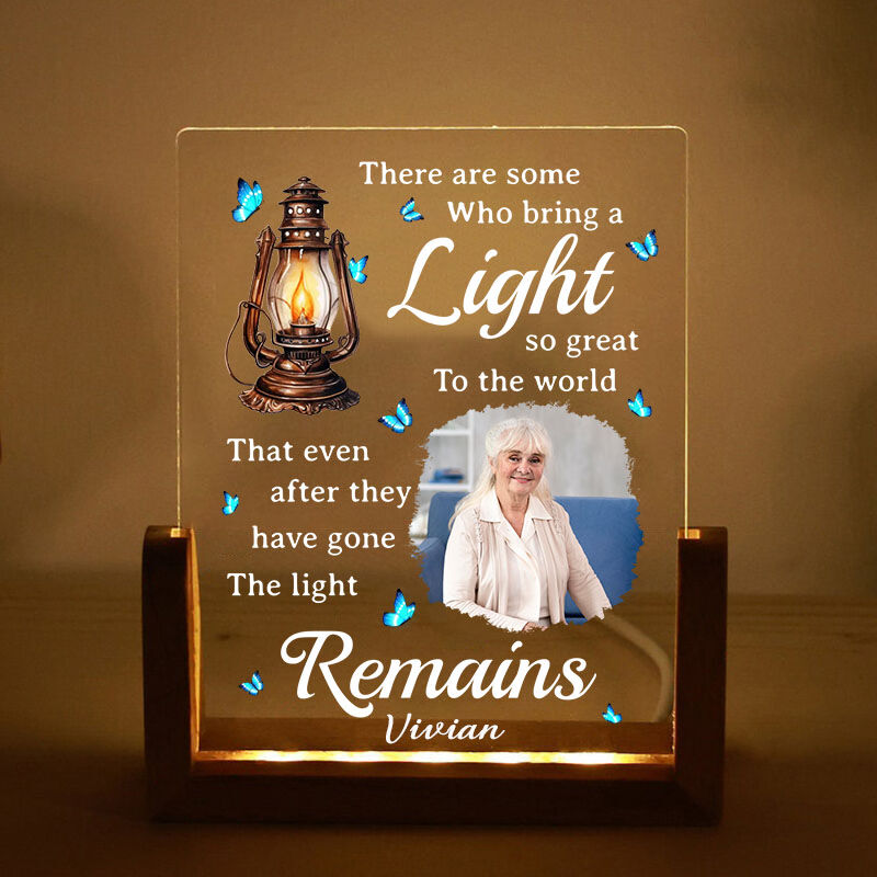 Personalized Picture Night Light with Portable Lamp Pattern Creative Gift for Family