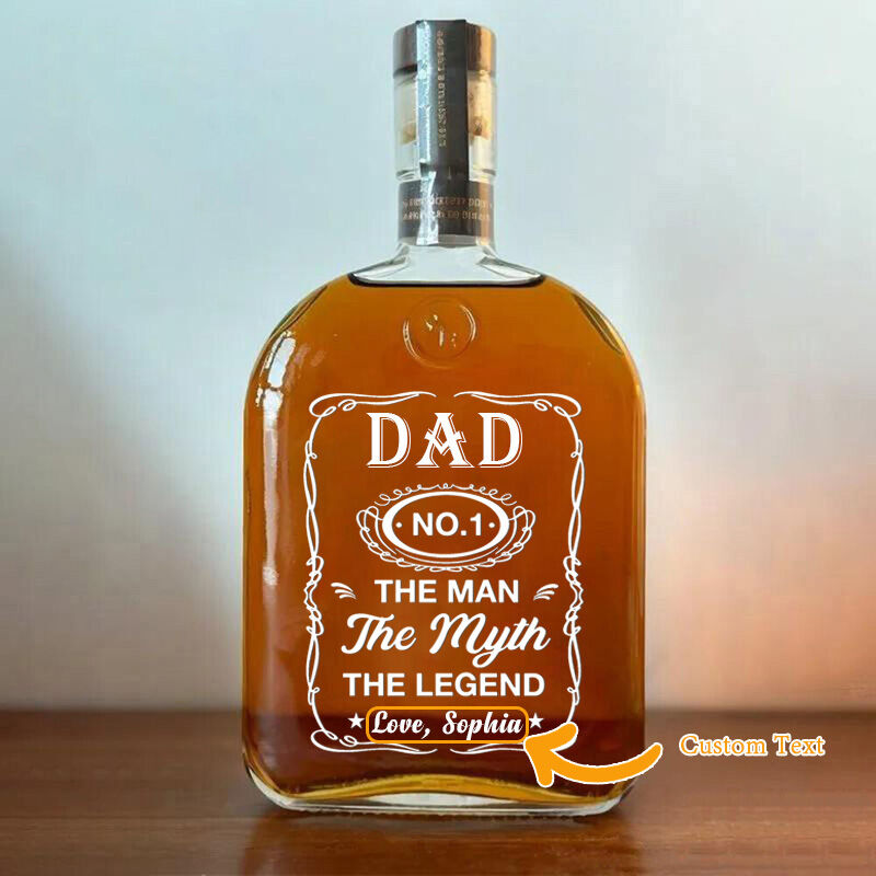 Bouteilles de whisky personnalisées avec surnom Cadeau exquis pour la fête des pères