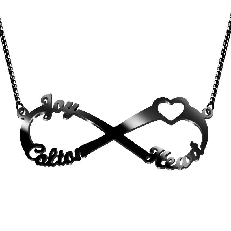 “You Are Not Alone” Personalized Infinity Name Necklace
