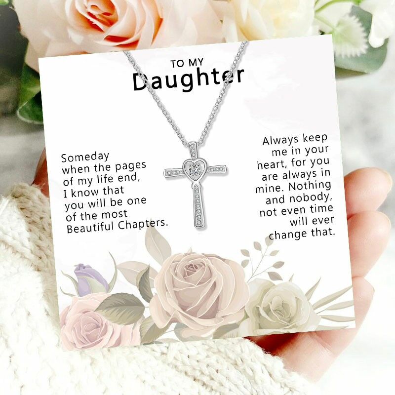 Gift for Daughter "Always Keep Me In Your Heart For You Are Always In Mine" Necklace