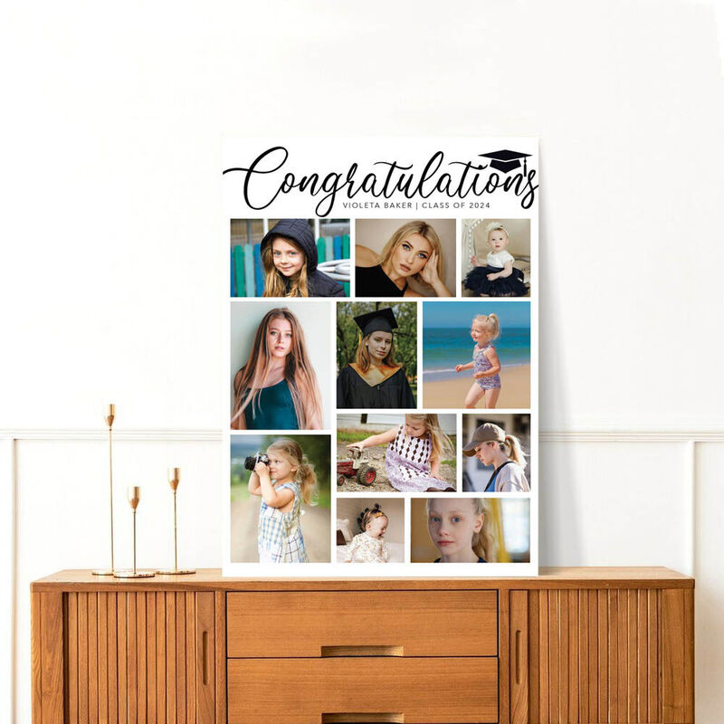 Personalized Picture Canvas Wall Art Interesting Gift for Graduation