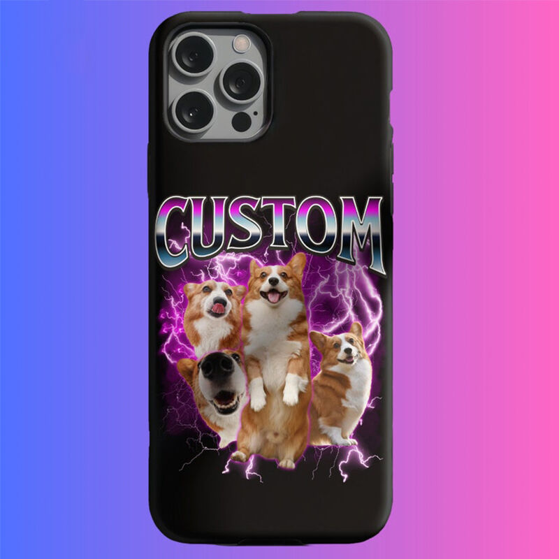 Funda de teléfono personalizada con foto personalizada, estilo retro, regalo de moda