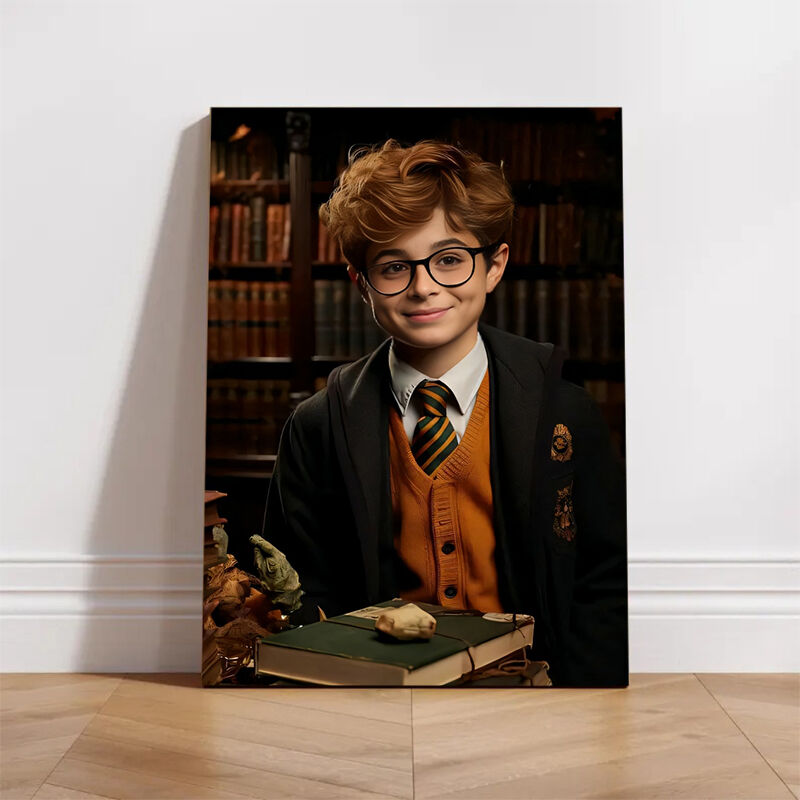 Personalized Wizard Portraits with Custom Face Swap Funny Present for Kids