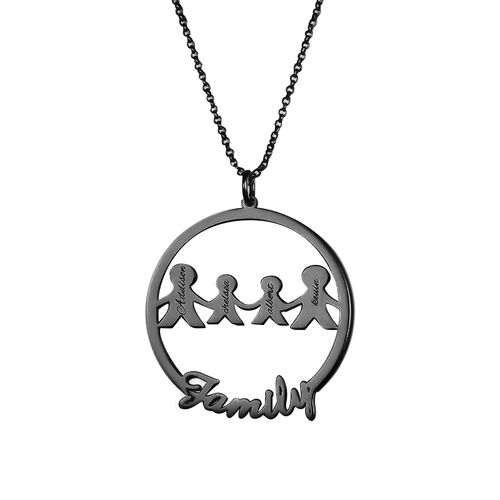 "Wir sind Familie" Personalisierte Familie Halskette