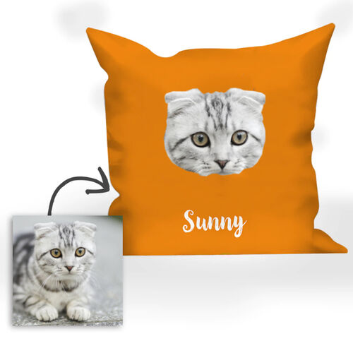 Customized Face Photo Pillow For Pet Friend
