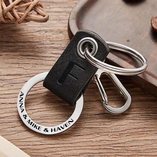 Personalized Men's Keychain Father’s Day Gift