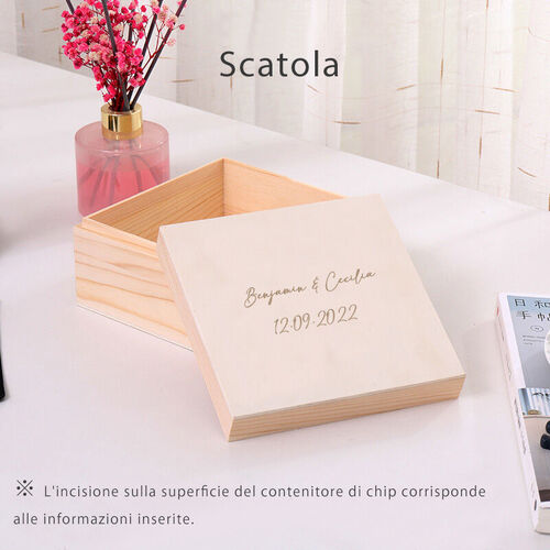Libro degli ospiti personalizzato con nome personalizzato in legno acrilico con Torre Eiffel