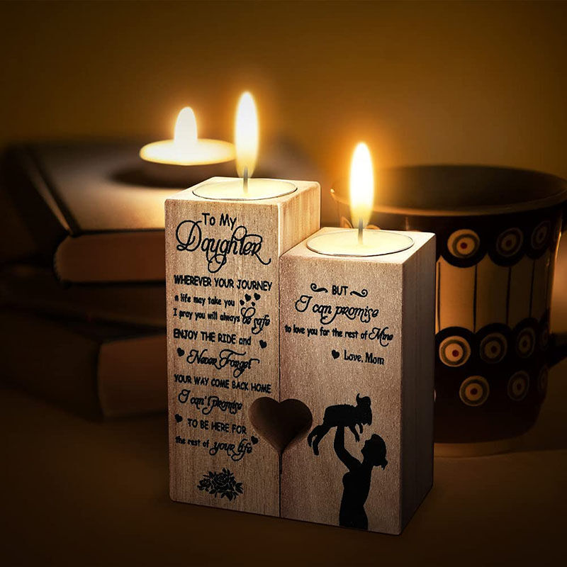 Candelero personalizado para velas hecho a mano regalo para mi hija