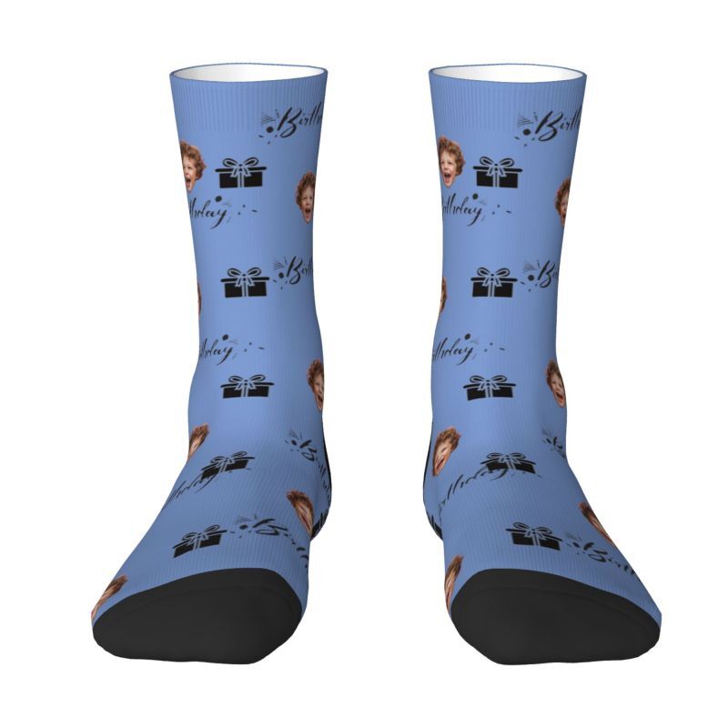 Personalized Face Socks Add Photos for Birthday