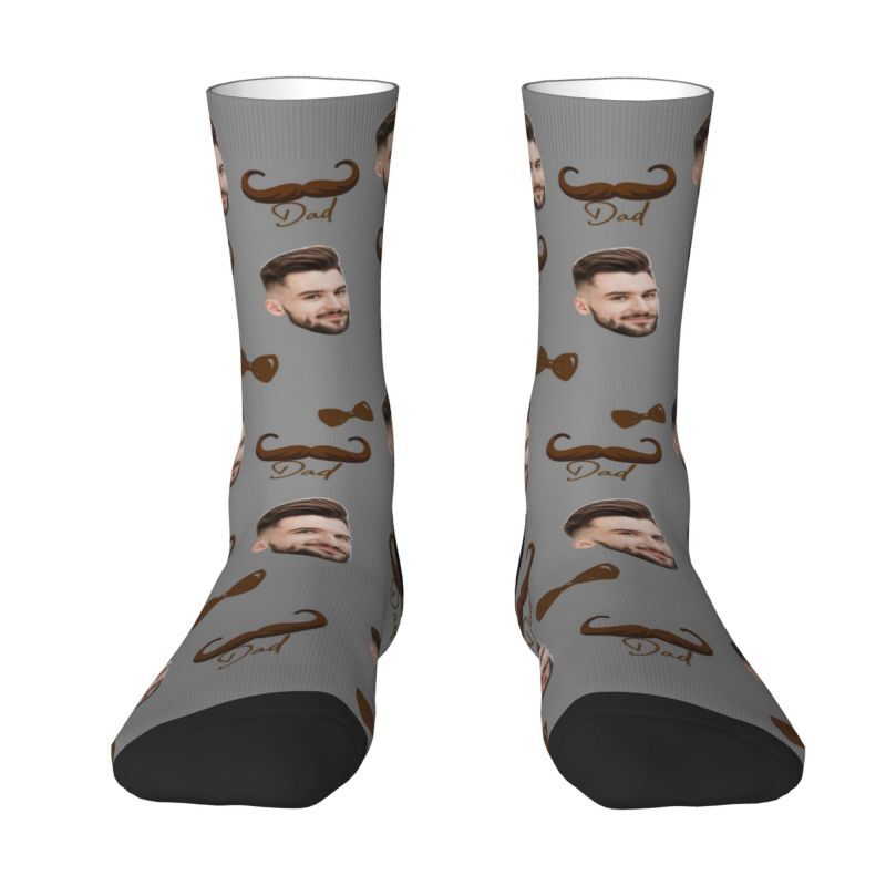 Personalisierte Socken mit Gesicht als Geschenk für Papa