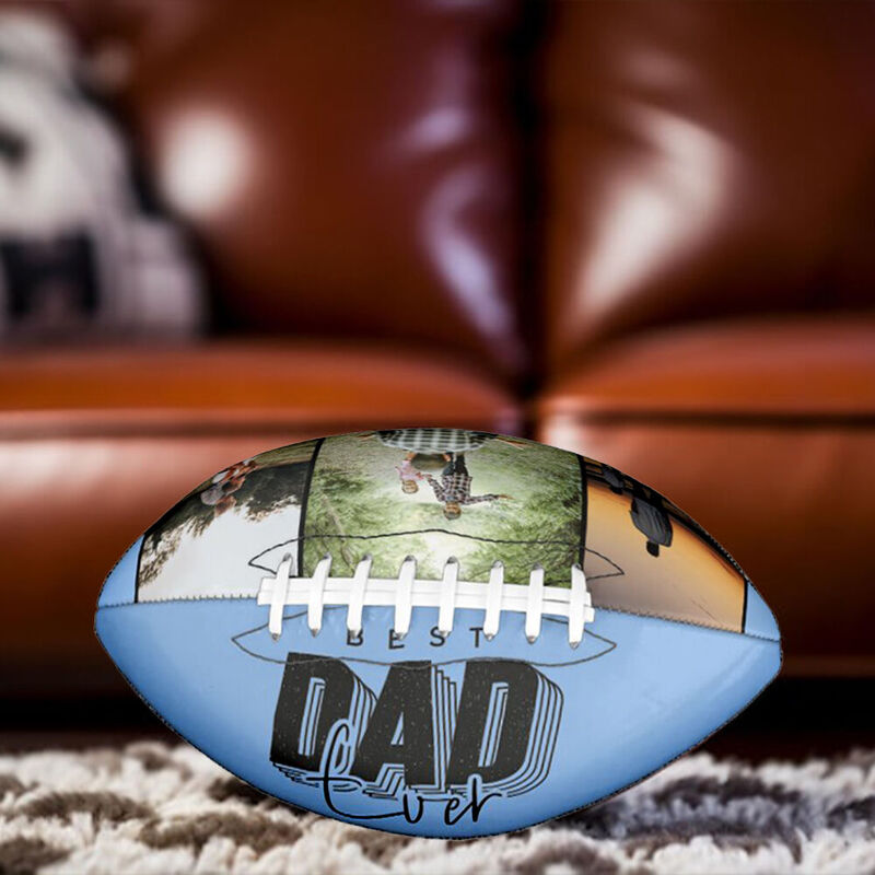 Customizable Football with Photo as Father's Day Gift