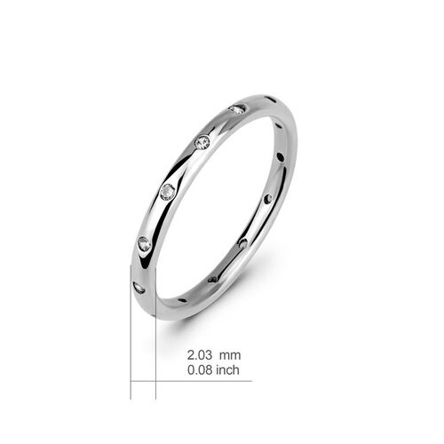 Schlichter Damen Bandring