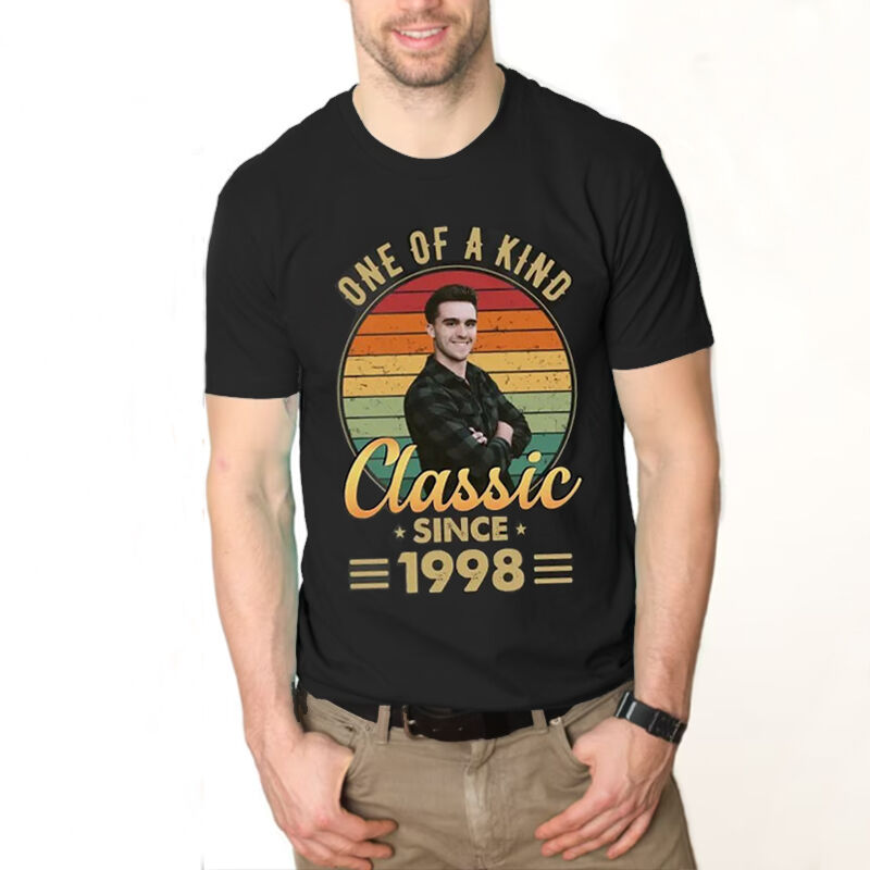 Personalized T-shirt One Of A Kind Classic with Custom Photo Design Attractive Gift for Friends