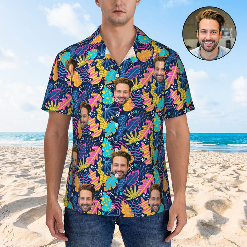 Camisas hawaianas personalizadas con foto para él