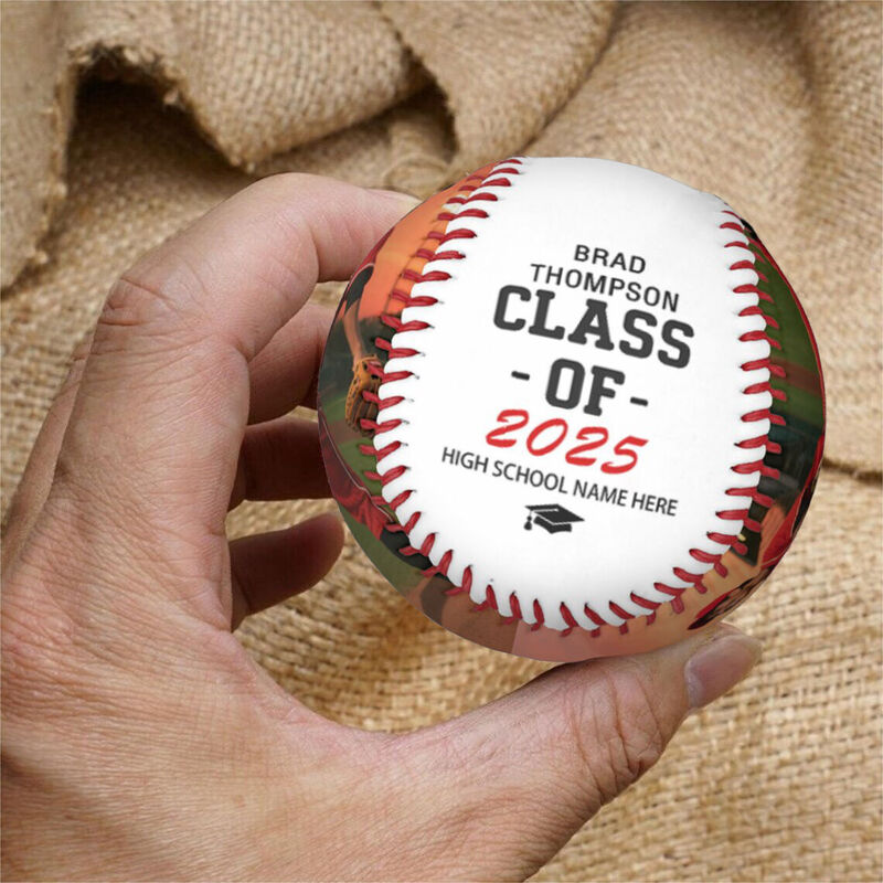 Personalized Baseball Custom Photo Graduation Gift for Baseball Lovers