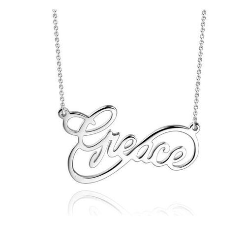 "To love" Infinity Style Name Necklace