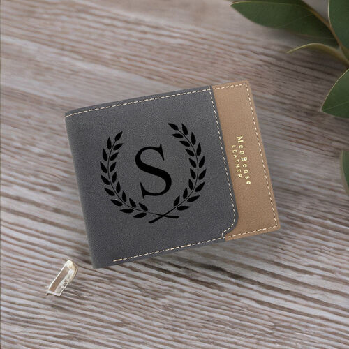 Personalized Frosted Men's Wallet Custom Lettering Heartwarming Gift