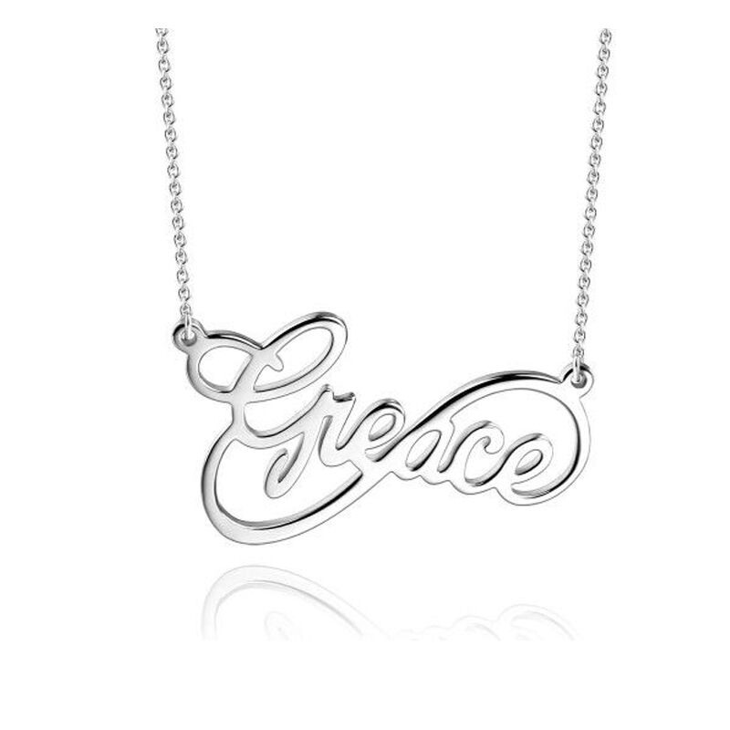 "To love" Infinity Style Name Necklace