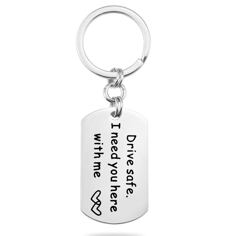 "Besonderes Geschenk Für Dich" Personalisierter Schlüsselanhänger mit Wunschgravur