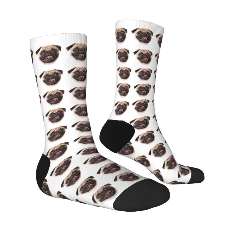 Personalisierte Socken mit Gesicht und Hundefoto