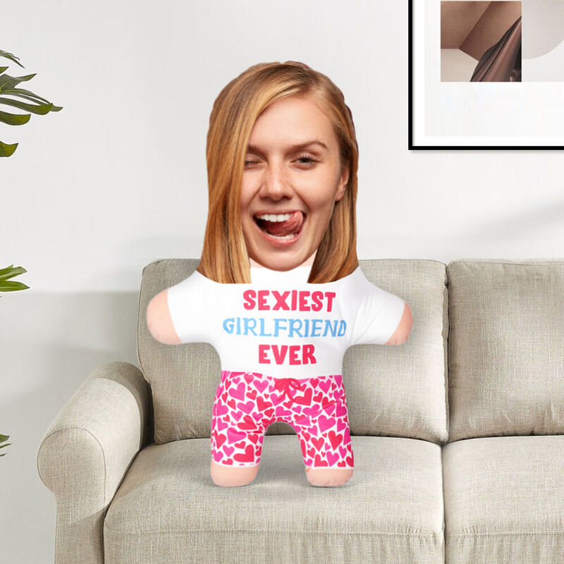 Oreiller personnalisé "Sexiest Wife Ever" avec photo Cadeau d'anniversaire amusant pour mari