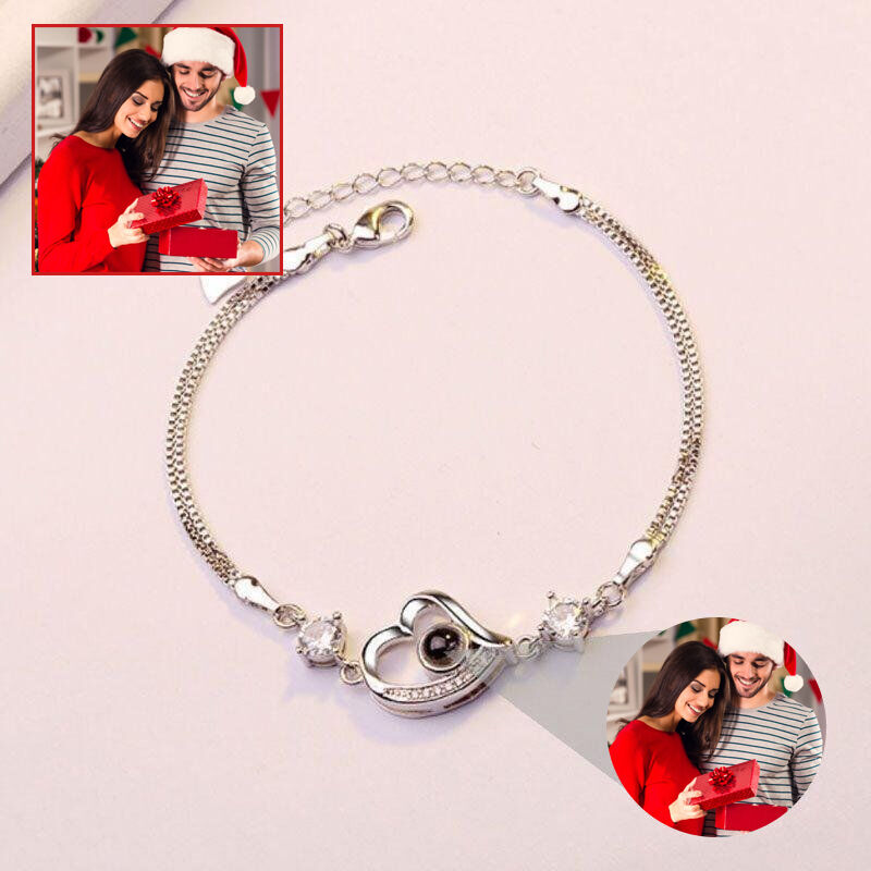 Personalized Photo Projection Bracelet-Take My Heart Away