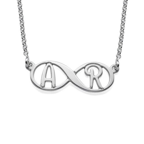 "Let Me Accompany You" Personalized Infinity Necklace