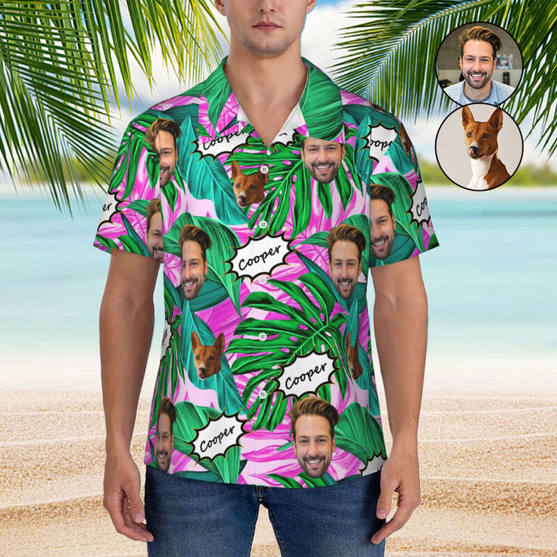 Camisas Hawaianas Personalizadas con Fotos de Mascotas para Regalar a los Amantes de las Mascotas un Look Tropical