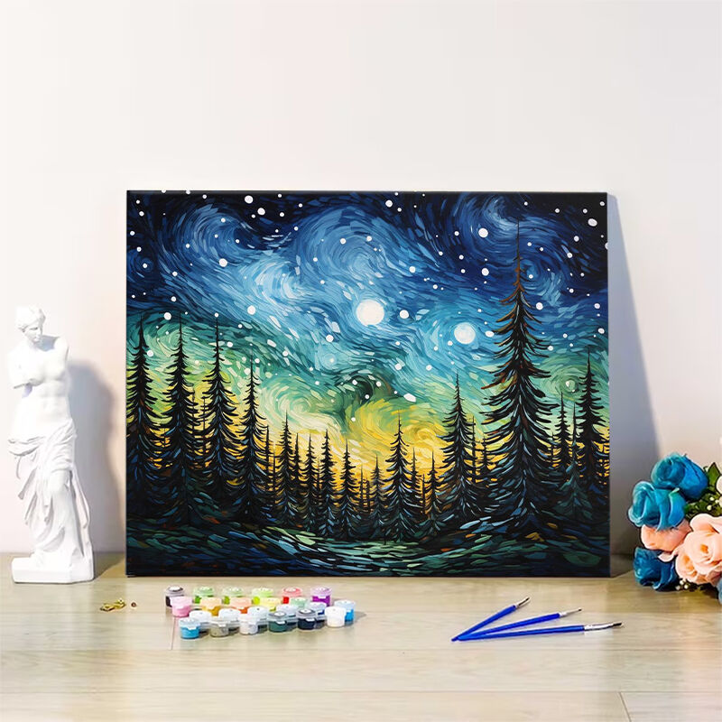 Fantasy Starry Sky Paint By Numbers Kits Beautiful Gift for Your Love