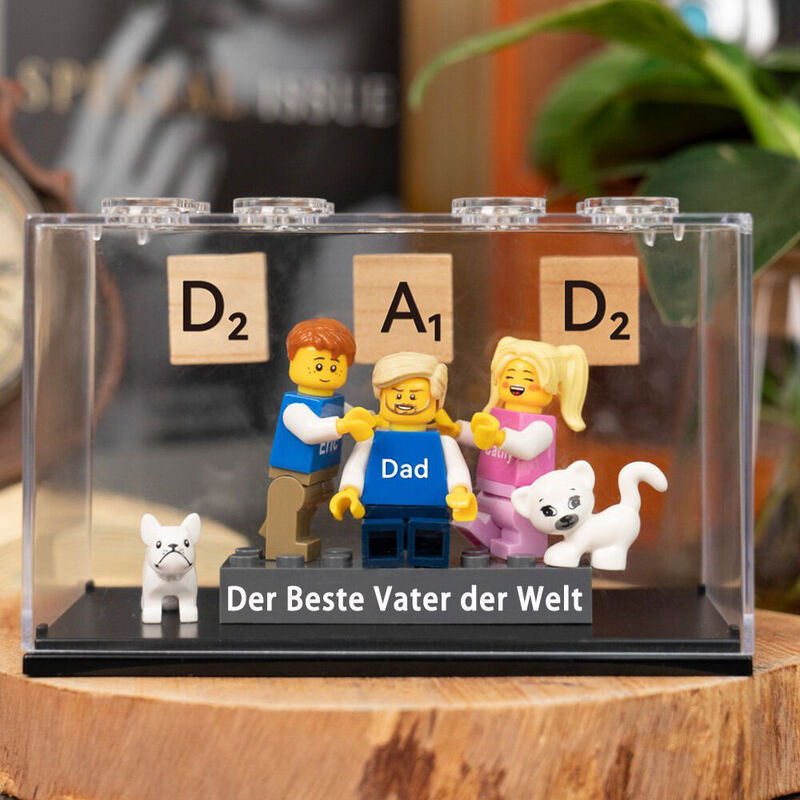 Personalized Building Block Minifigures with Box and Nickname for the Best Family