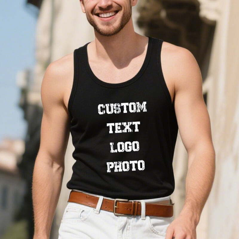 Personalized Tank Top Custom Logo Photo Design Your Own Creative Gift for Loved Ones