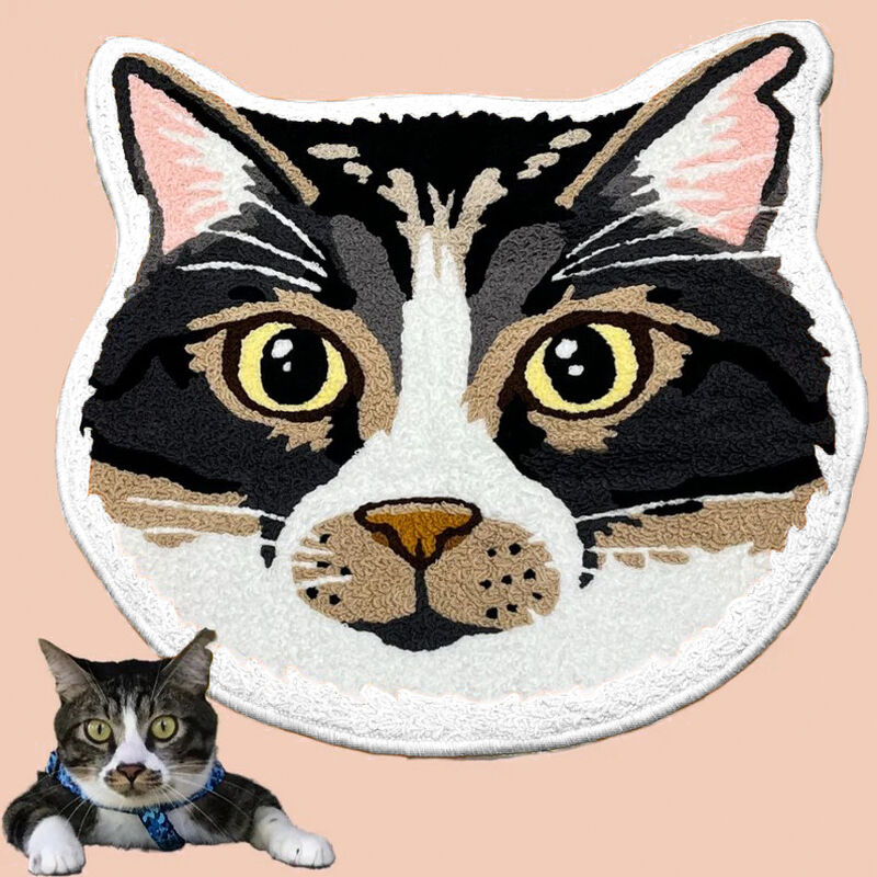 Personalized Plush Pet Floor Mat Cute Gift For Pet Lovers