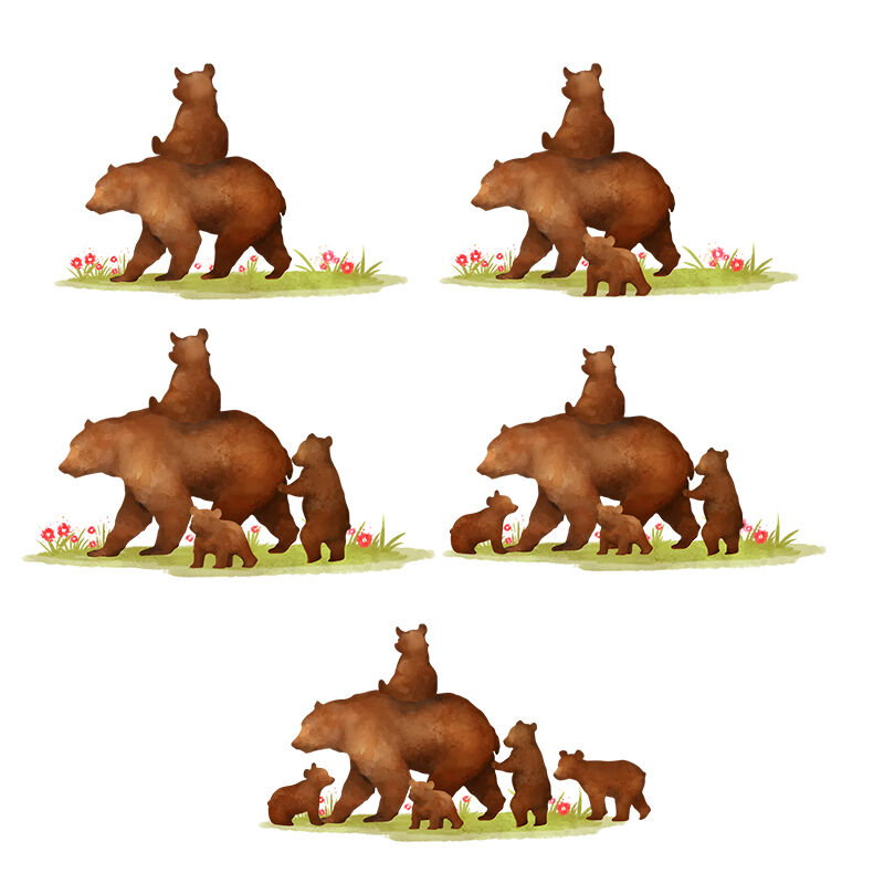 Tasse personnalisé avec un ours de la famille Cadeau pour une personne importante