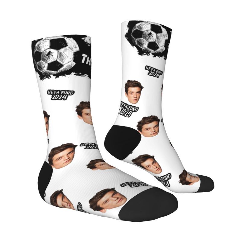 Individuelle Gesicht Socken mit Fußball-Muster können Fotos für Freunde