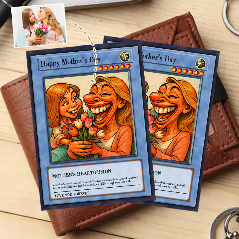 Personalized Funny Picture Poke Card Creative Gift for Mother