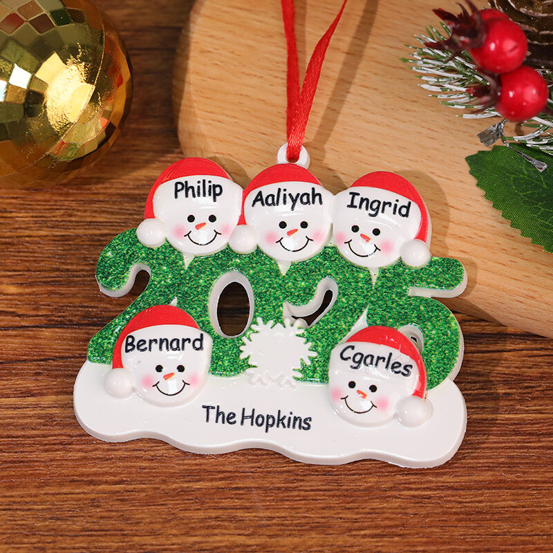 Personalized Christmas Ornaments Customized with Family Names Heartwarming Gift