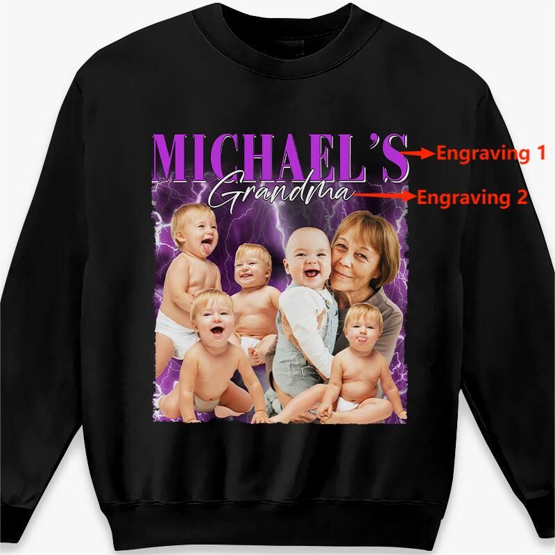 Gepersonaliseerde sweater met persoonlijke foto's van mama's liefde Unieke stijl Zinvol cadeau voor Moederdag
