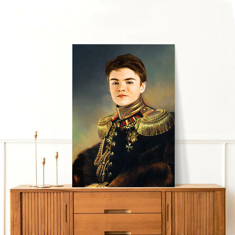 Customizable Portraits Add Head Photos the Young Commander Photo Frame